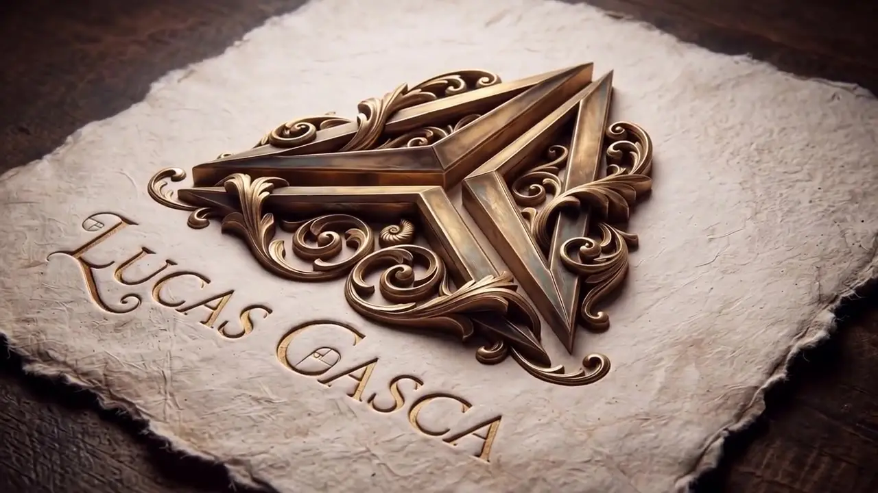 The Lucas Casca house seal, struck in gold on parchment