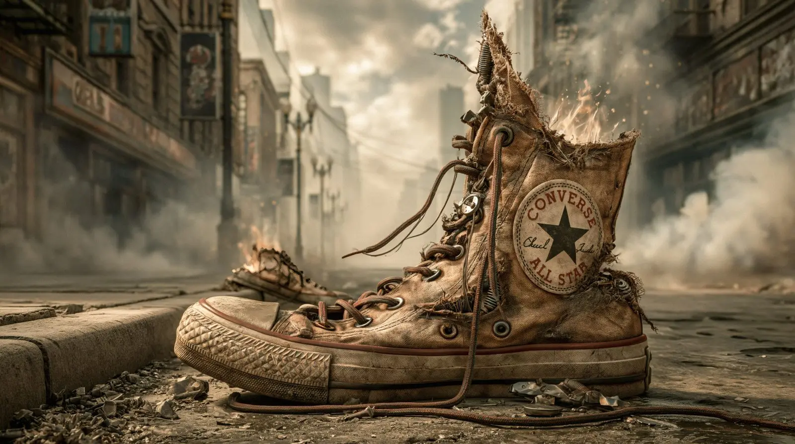Boots that have finished their shift and are waiting for the feet to remember.