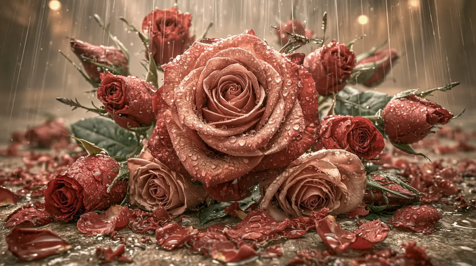 Each petal a sentence. She already knows the language.